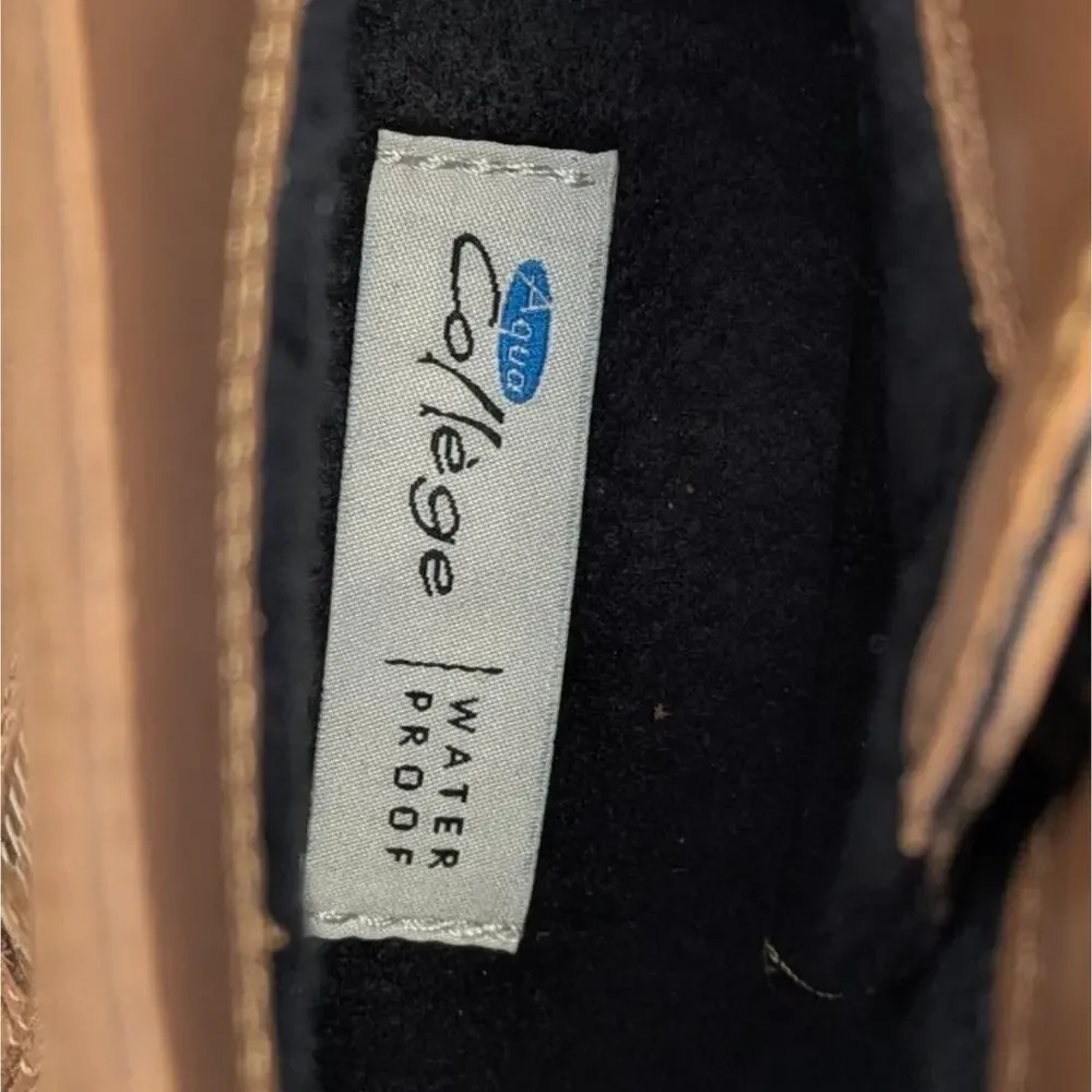 Aqua College Nancy Waterproof Ankle Boots EUC Size 8M    S3829